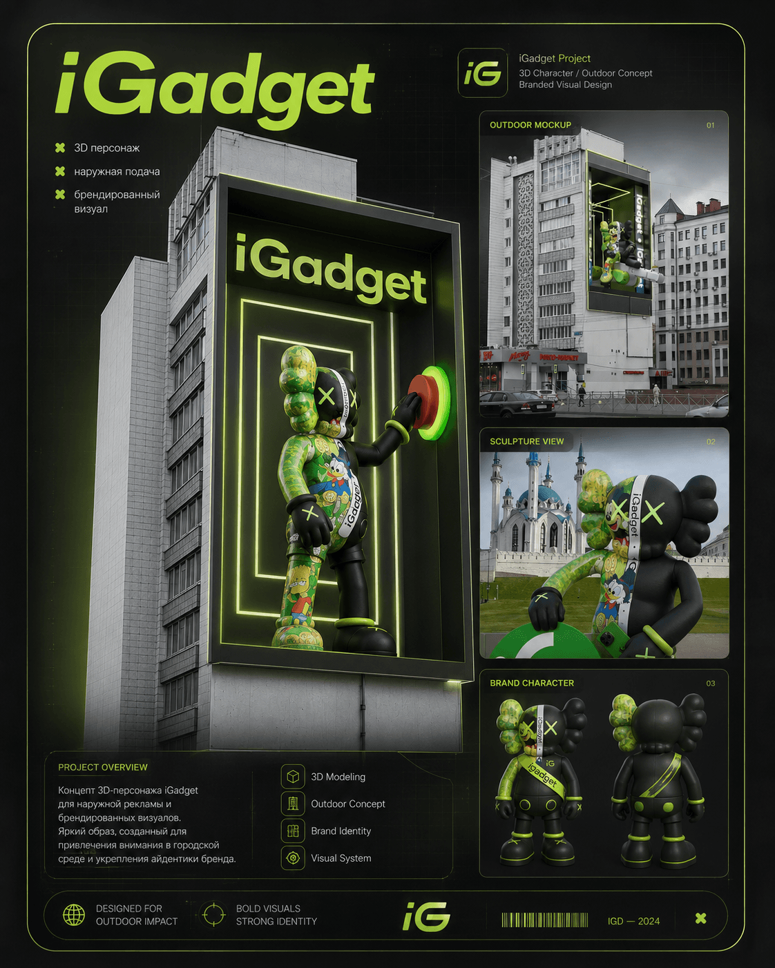 iGadget: clay / wireframe 3D-модель
