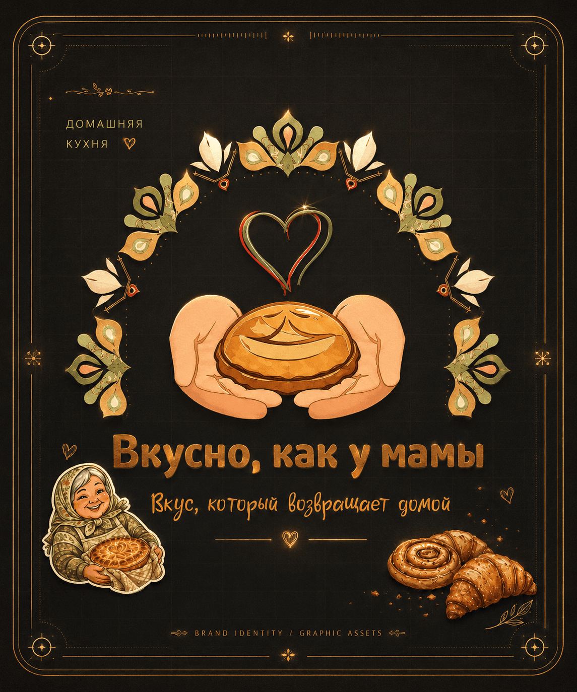 Вкусно, как у мамы: визуал / логотипы